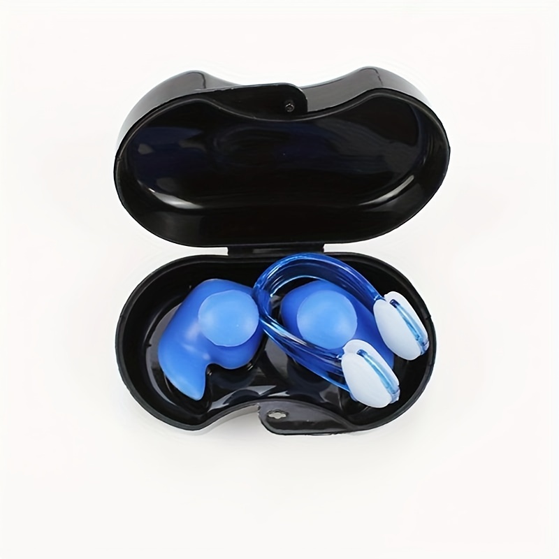 

Swimming Silicone Earplugs And Nose Clip Set, Waterproof And Noise-proof Equipment For Surfing And Diving, Outdoor Water Sports Supplies