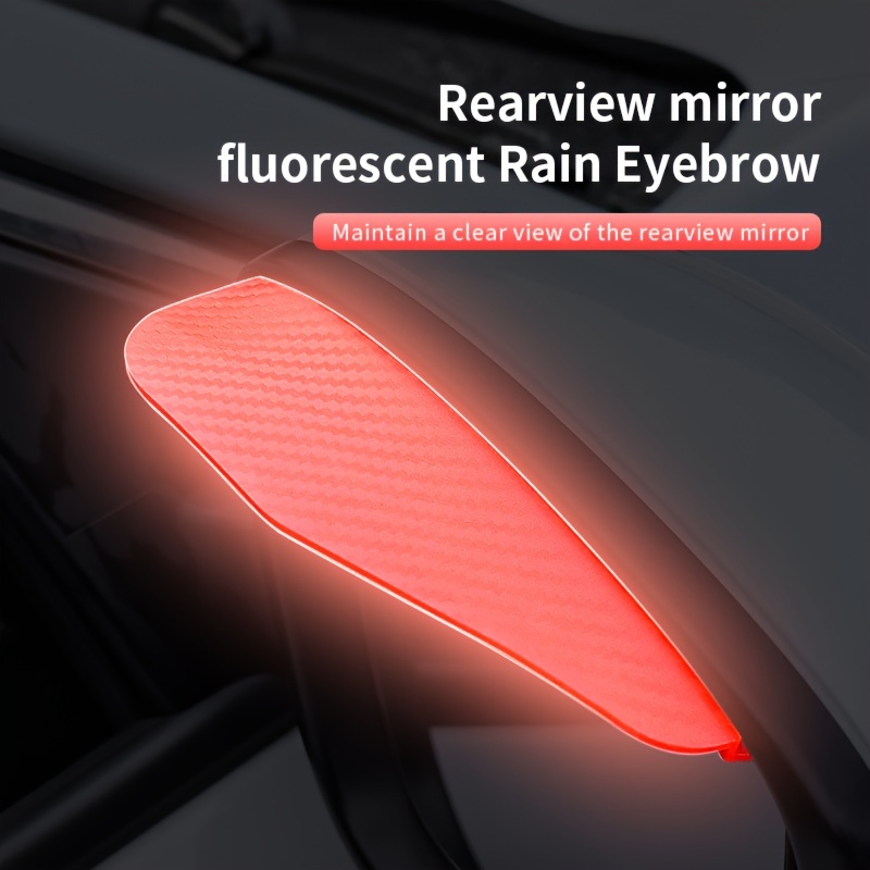 Glow in the dark Carbon Fiber Vehicle Car Rearview Mirror - Temu
