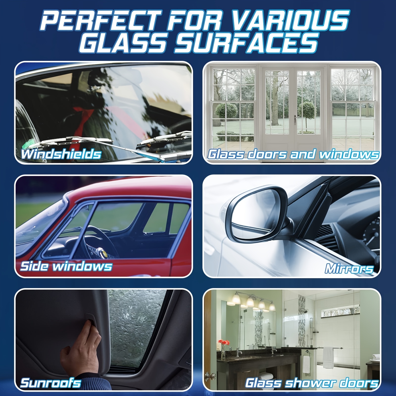Car Glass Oil Film Remover Windshield Cleaner Waterproof - Temu