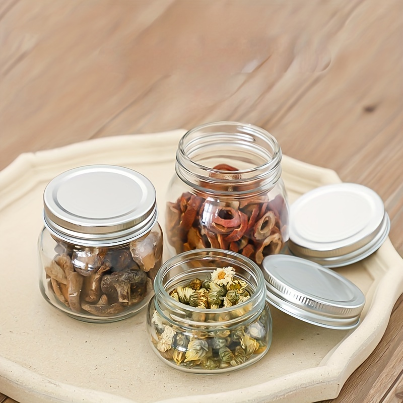 Transparent Glass Storage Jar With Airtight Lid - Perfect For