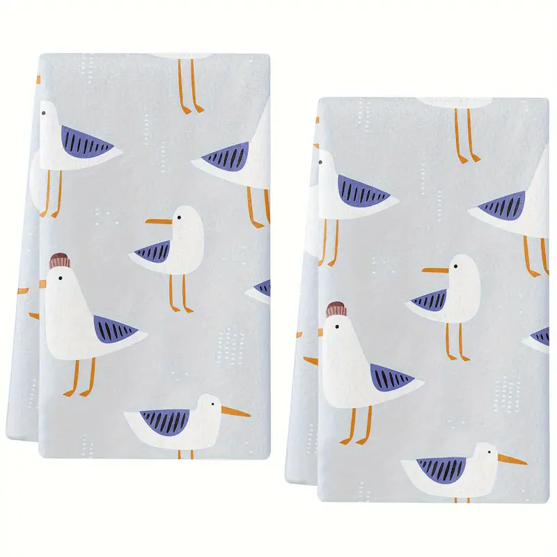 Seagull Pattern Dish Towels, Soft Absorbent Fingertip Towel, Cute Dish  Cloths, Home Decoration Towels Set, Bathroom Supplies, Housewarming Gift,, Kitchen  Towels Hand Towel Tea Towel Home Decor - Temu