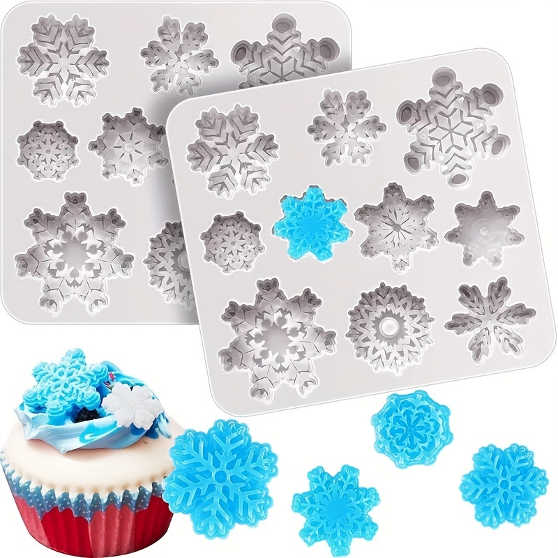 Silicone Mould BIG SNOWFLAKE Sugarcraft Cake Decorating Fondant / Fimo Mold  