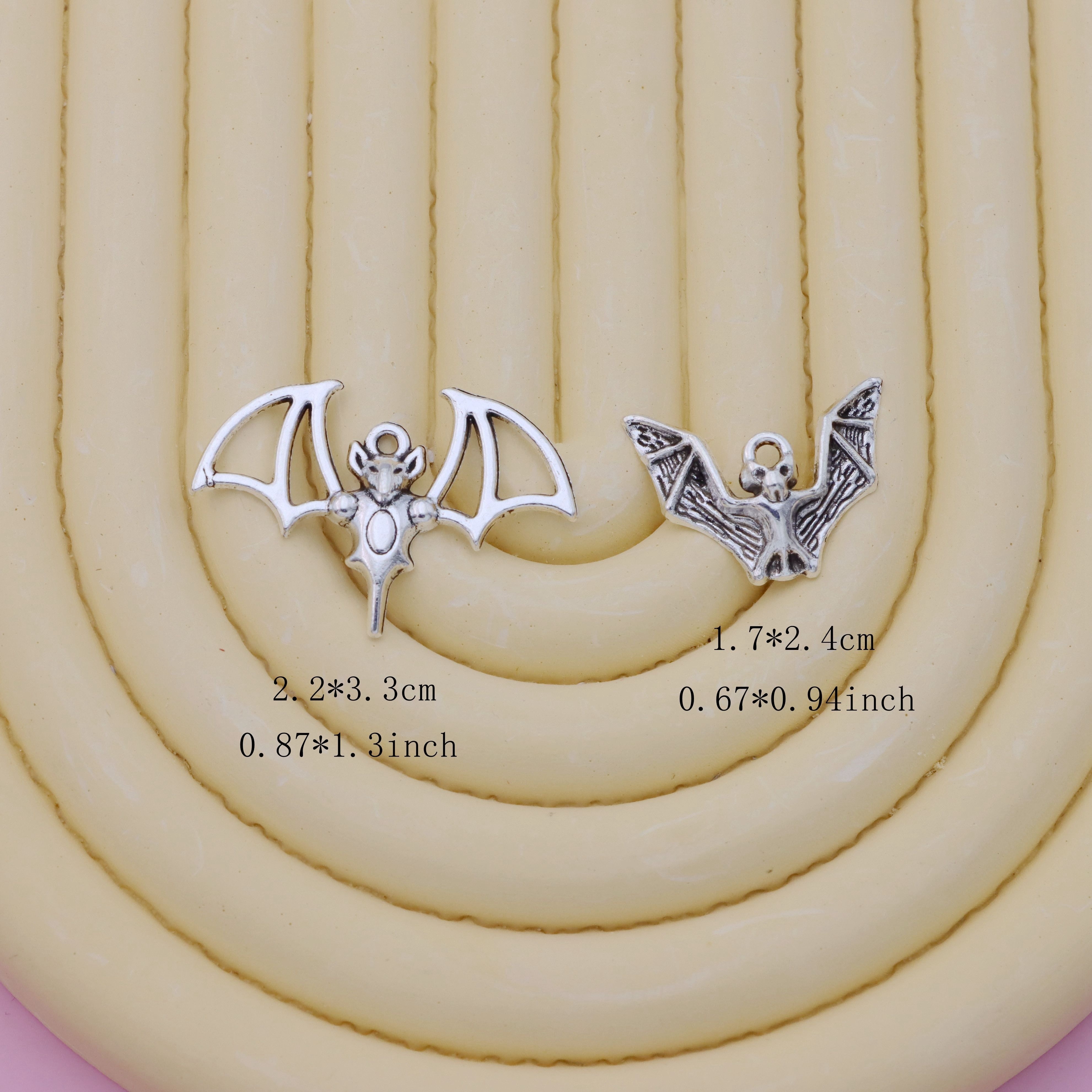 Vintage Bat Pendant Halloween Alloy Enamel Bat Charms Bulk - Temu