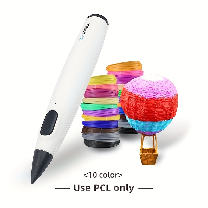Recharges stylo 3D - 10 couleurs - 100 mètres - Filament PLA -1.75mm -  Recharge 