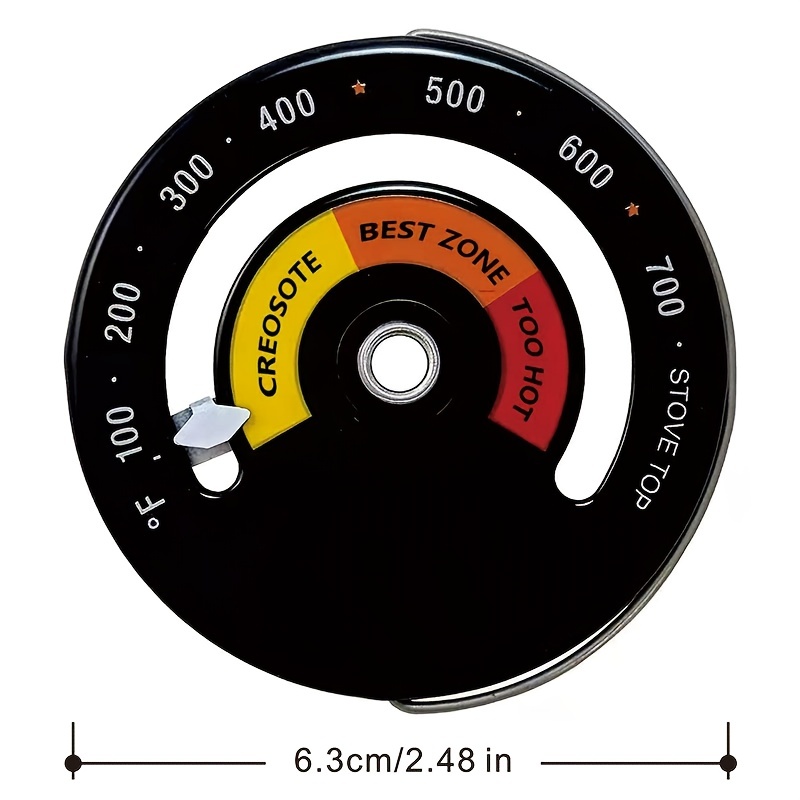 1pc, Fireplace Thermometer, Accurate Measurement Home Magnetic Oven  Thermometer, Measuring Temperature, Fireplace Thermometer, Magnetic Wood  Stovethermometer, Fire Stove Thermometer, Kitchen Tools, Kitchen  Accessories, Kitchen Supplies