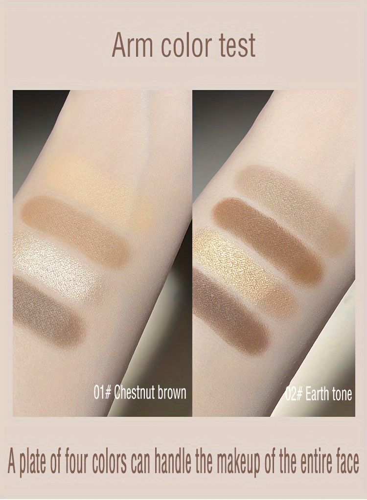 Noble and Elegant-4 Colors Highlight & Contour palette Collection