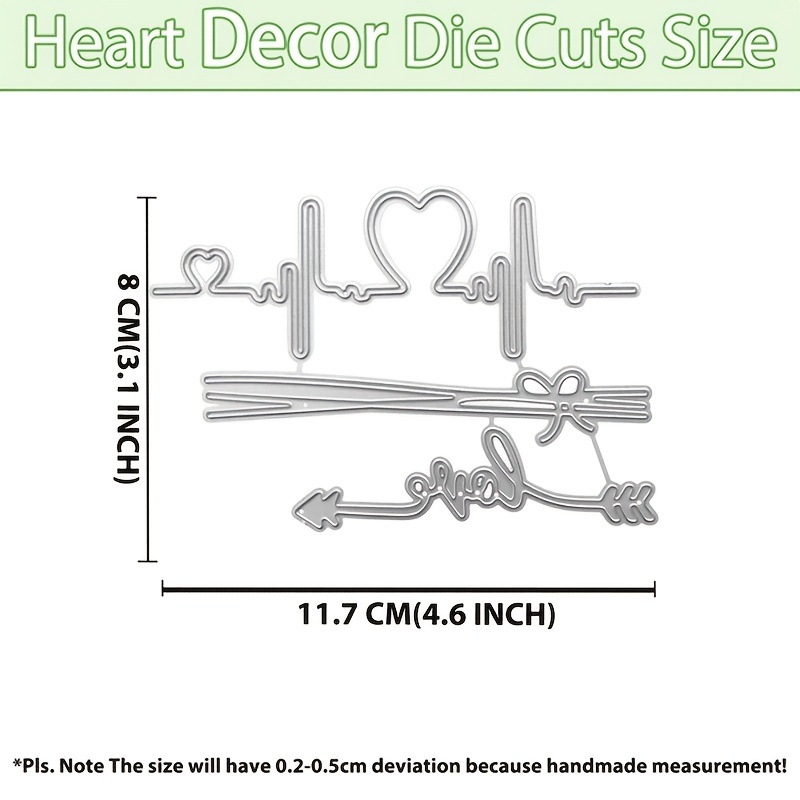 ZFPARTY Valentine Words Metal Cutting Dies Stencils for DIY