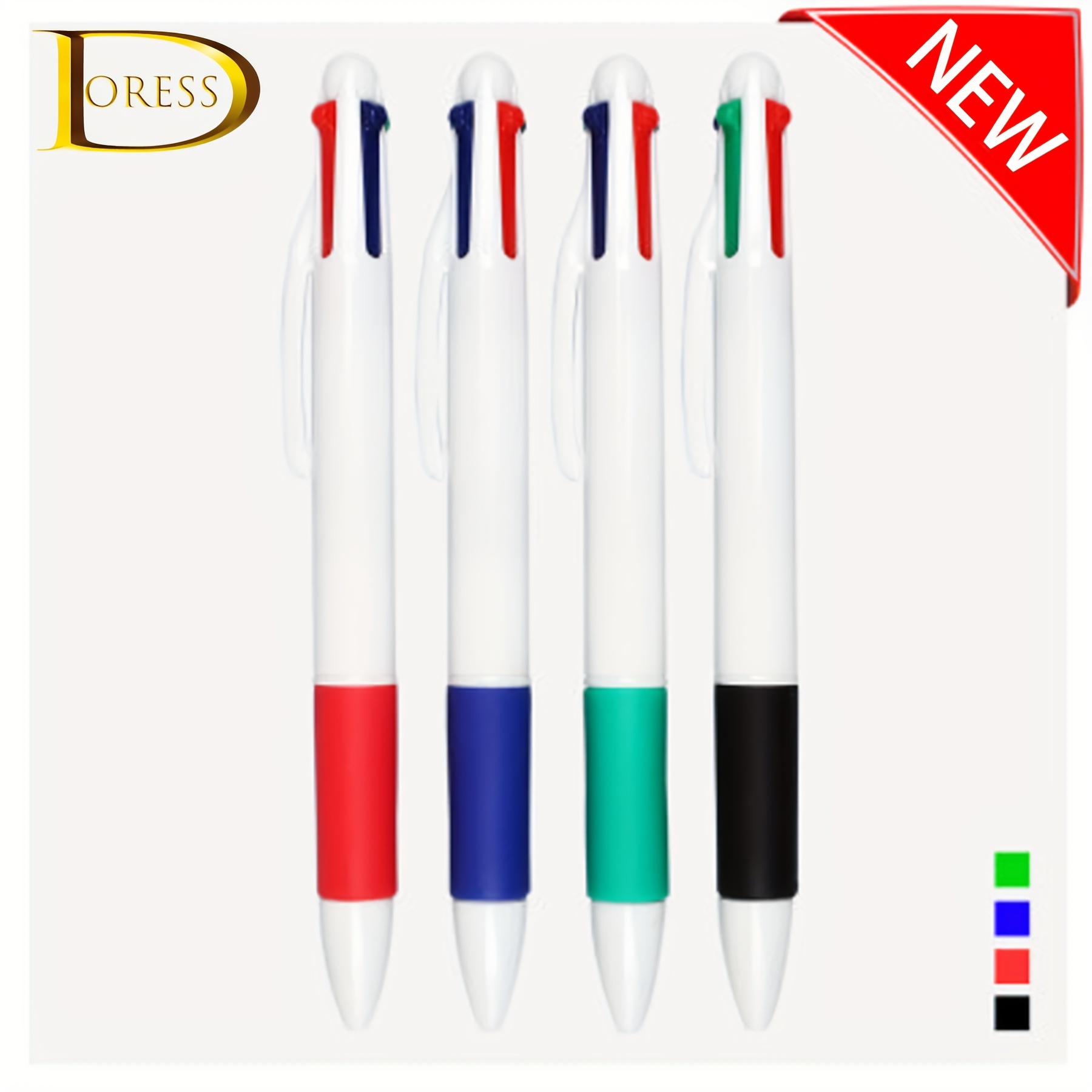 4 in 1 Multicolor Retractable Pens 4 Colors Gel - Temu