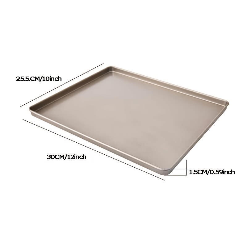CHEFMADE 4pcs Non Stick Baking Tray,  15x10.5x0.7in/10x5.2x2.4in/9x1.2in/9x9x1.8Inch, Carbon Steel Baking Pan  Mold For Baking Pizza, Bread, Pie In The
