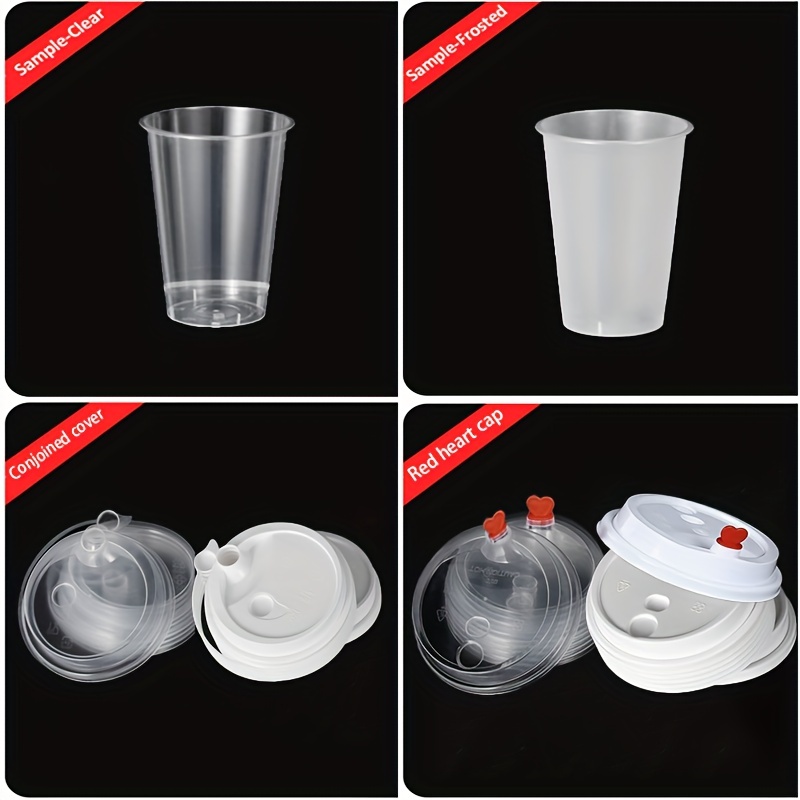 90 PP Clear Frosted Injection Cup (Hard) 16 oz. - 500/Case 