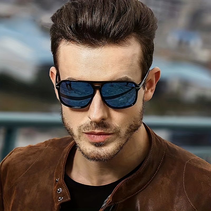 1pc Mens Polarized Sunglasses Unisex Fashionable Driving Retro
