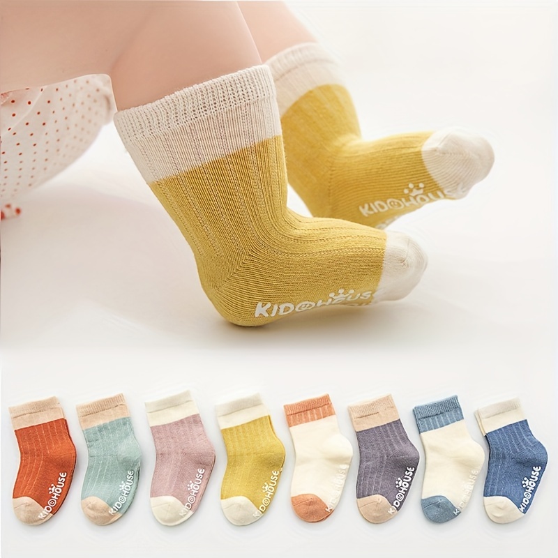 Newborn Socks Breathable Cotton Socks Boys Girls Aged 0 3 - Temu