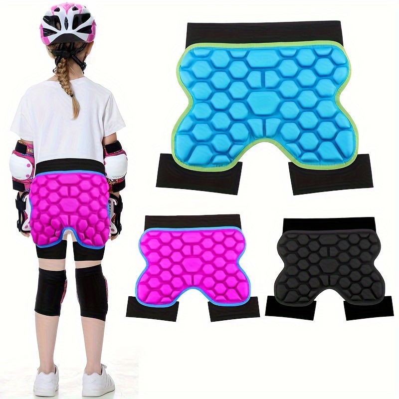 2 Pcs Eva Protective Padded Shorts 3D Butt Pads for Skating Tailbone Figure  Ice Skating Accessories for Women Men Kid