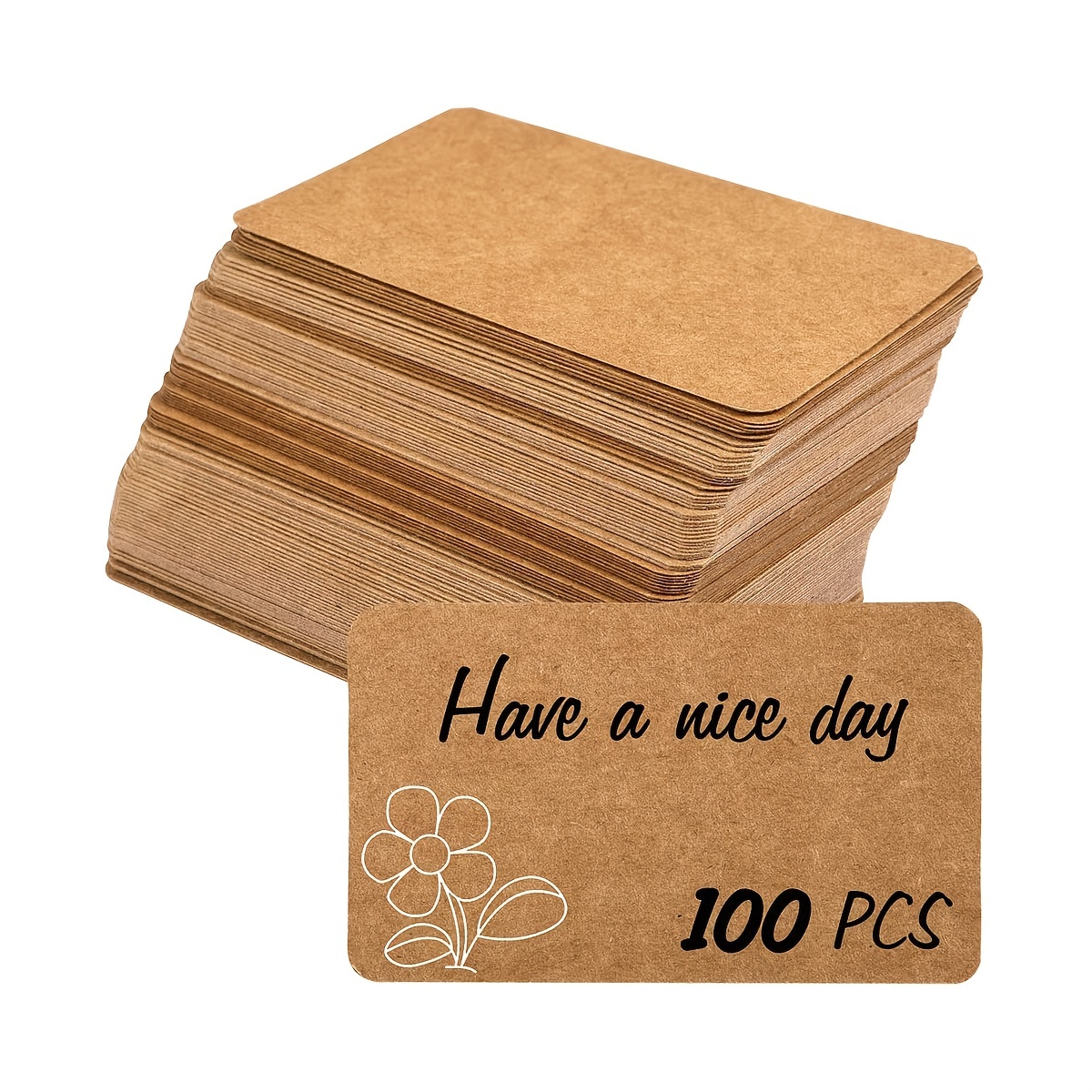 5-10Pcs papier kraft cartes de remerciement carte de joyeux