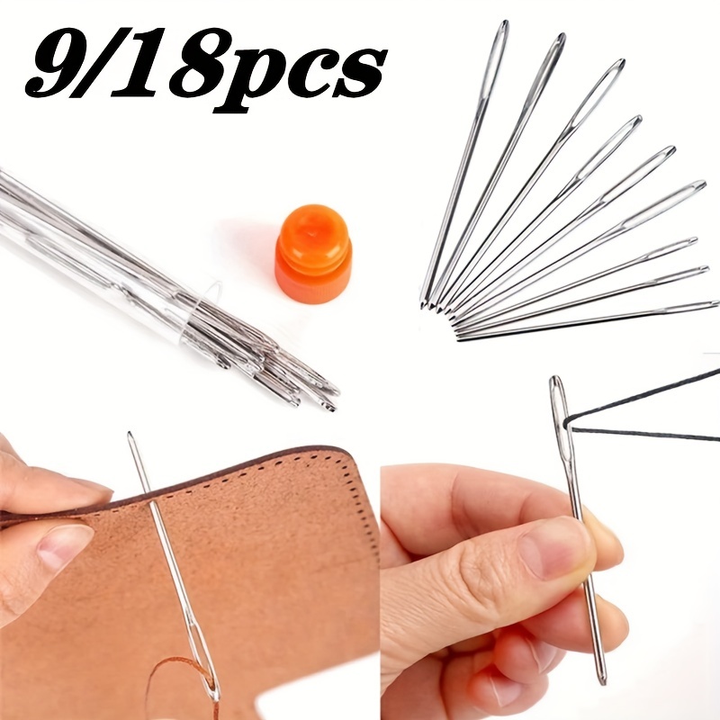 Large Eye Sewing Needles Delivery Needle Tube Handicraft Diy Embroidery  Sewing Patches - Temu