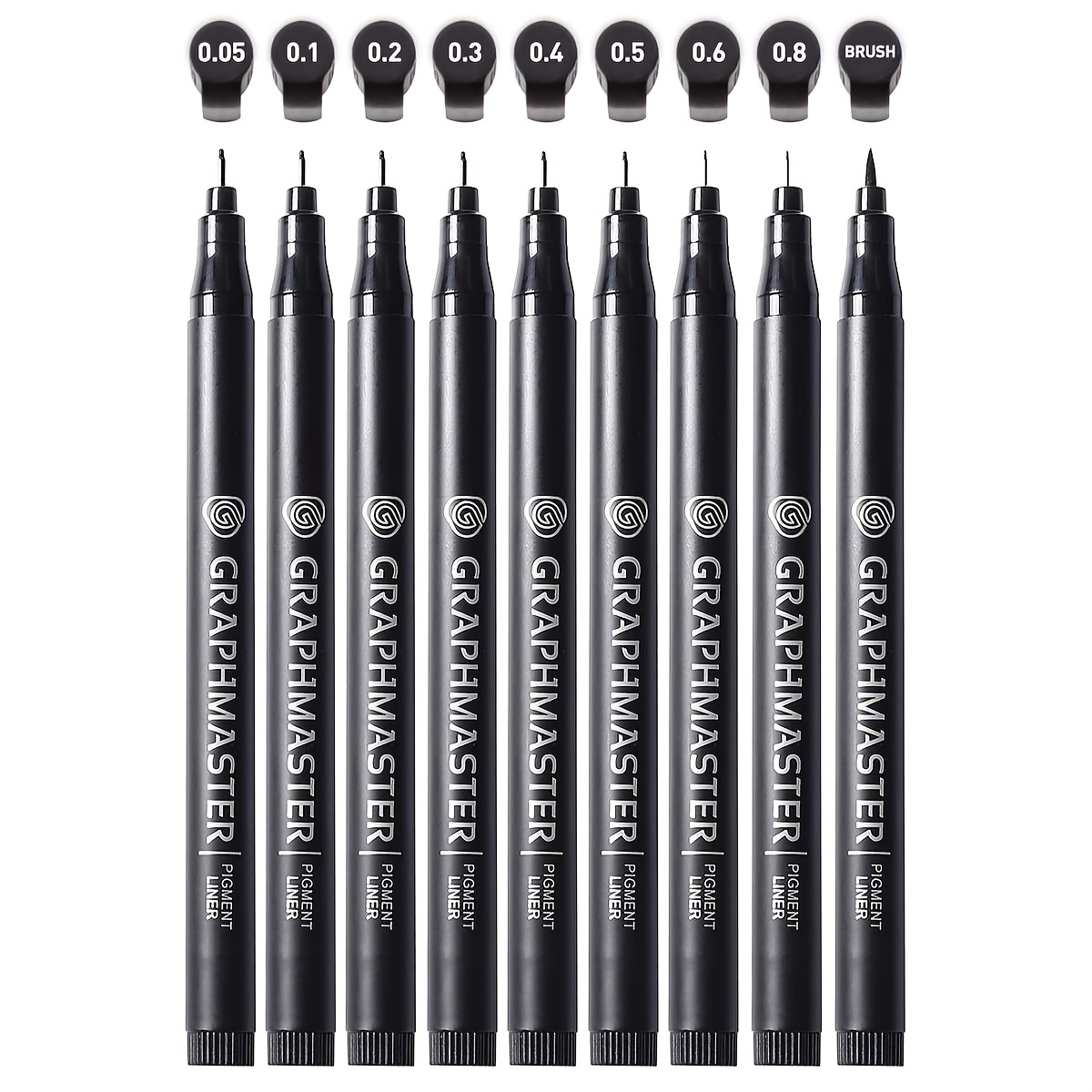 Black Micro pen Fineliner Ink Pens: Perfect For Drawing - Temu