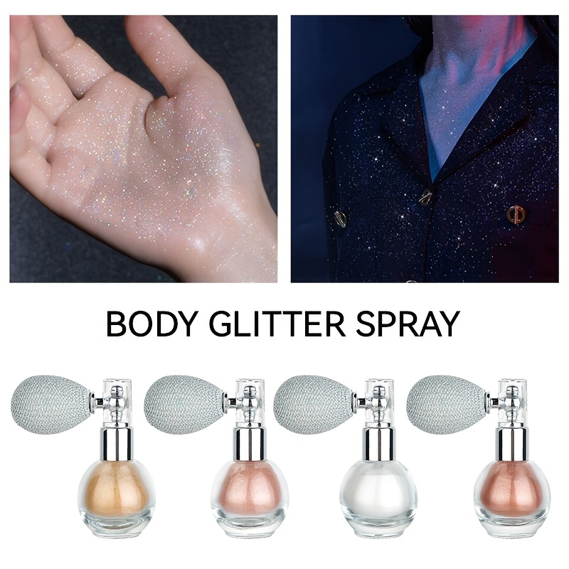 4 color Body Glitter Spray Glossy Highlighter Concealer - Temu