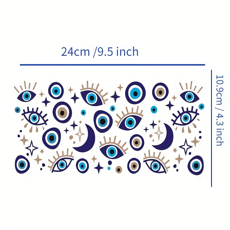Eye Palm Design 3d Uv Dtf Cup Packaging Sticker 16 ounce - Temu
