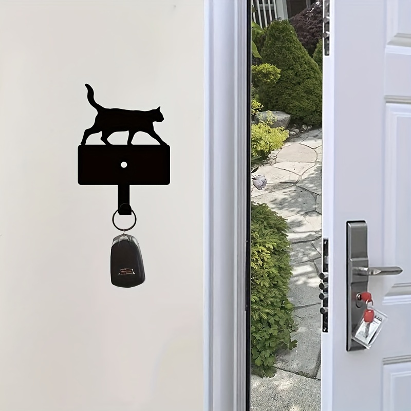 Cat Wall Hook cat Tail Hook cast Iron Key Hook Suitable for Garden Outdoor  Decoration A : : Home
