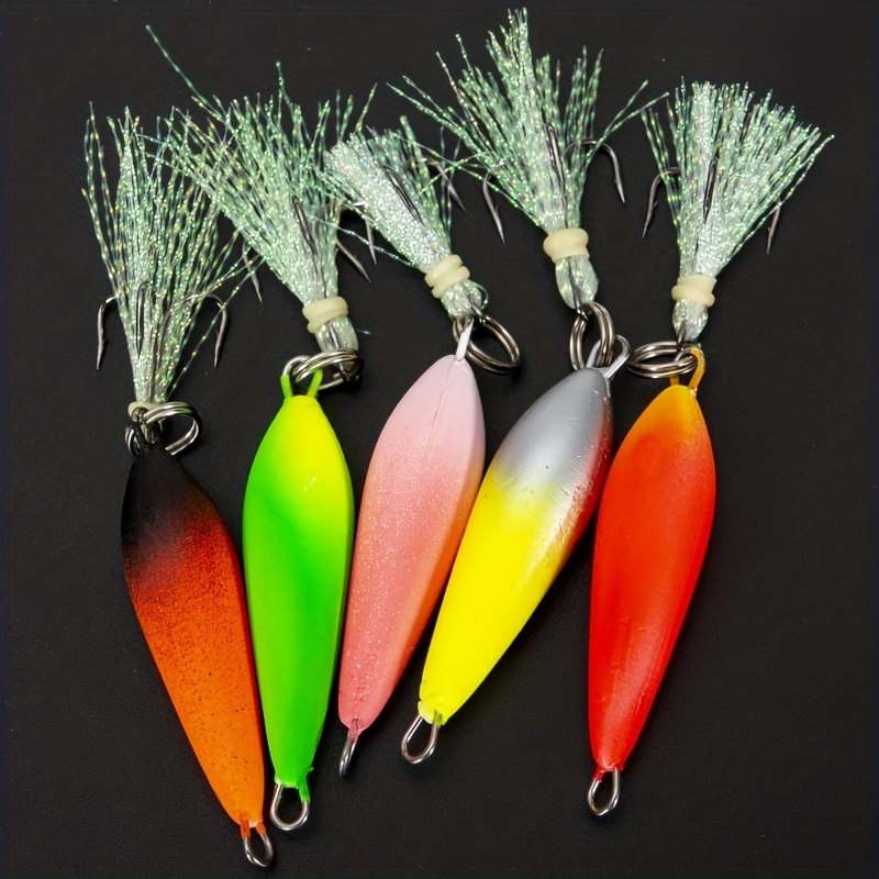 Foam Floating Fishing Bait Bright Color Feather Bait - Temu
