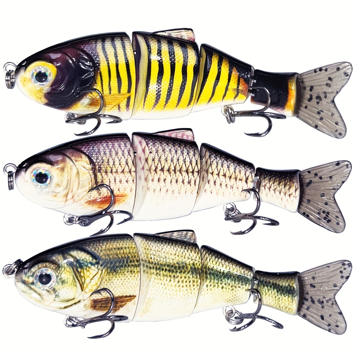 4 Segments Fishing Lures Bass Trout Multi Jointed Swimbaits - Temu