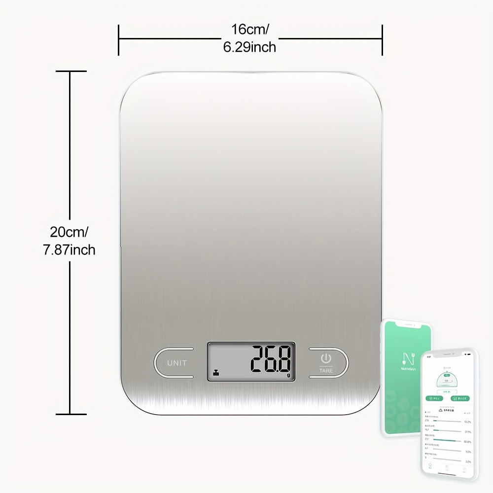 Ultrean Food Scale, Digital Kitchen Scale Weight Grams and Ounces for  Baking Cooking and Meal Prep, 6 Units with Tare Function, 11lb (Batteries  Included) in 2023