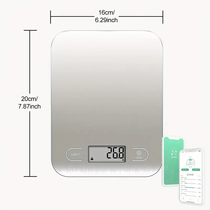Food Scale, Digital Scale, Weight Grams And Ounces For Baking