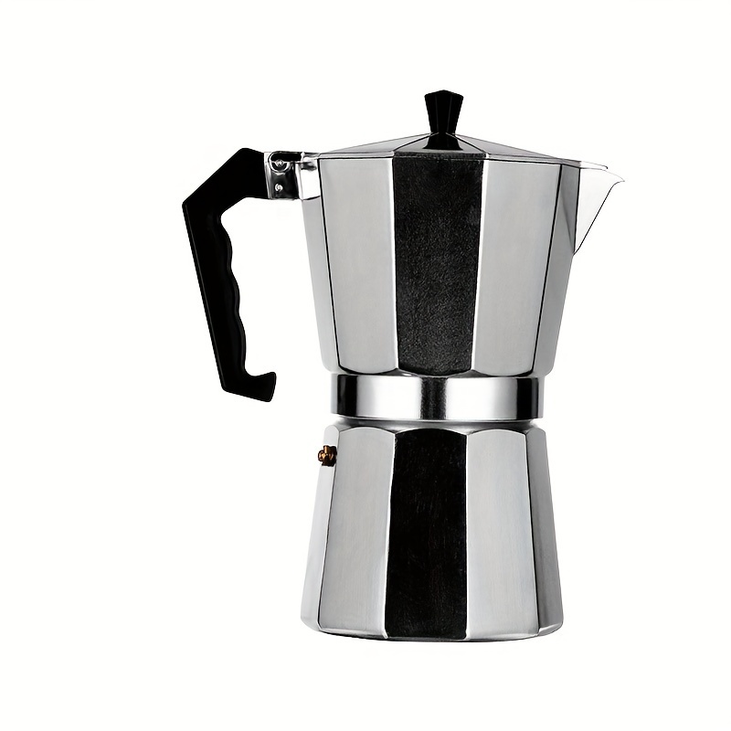  Italian Moka Pot Coffee Maker Set European Coffee Pot Turkish  Octagonal Pot Coffee ANJ13 (Color : Gray, Size : 3-cup): Home & Kitchen