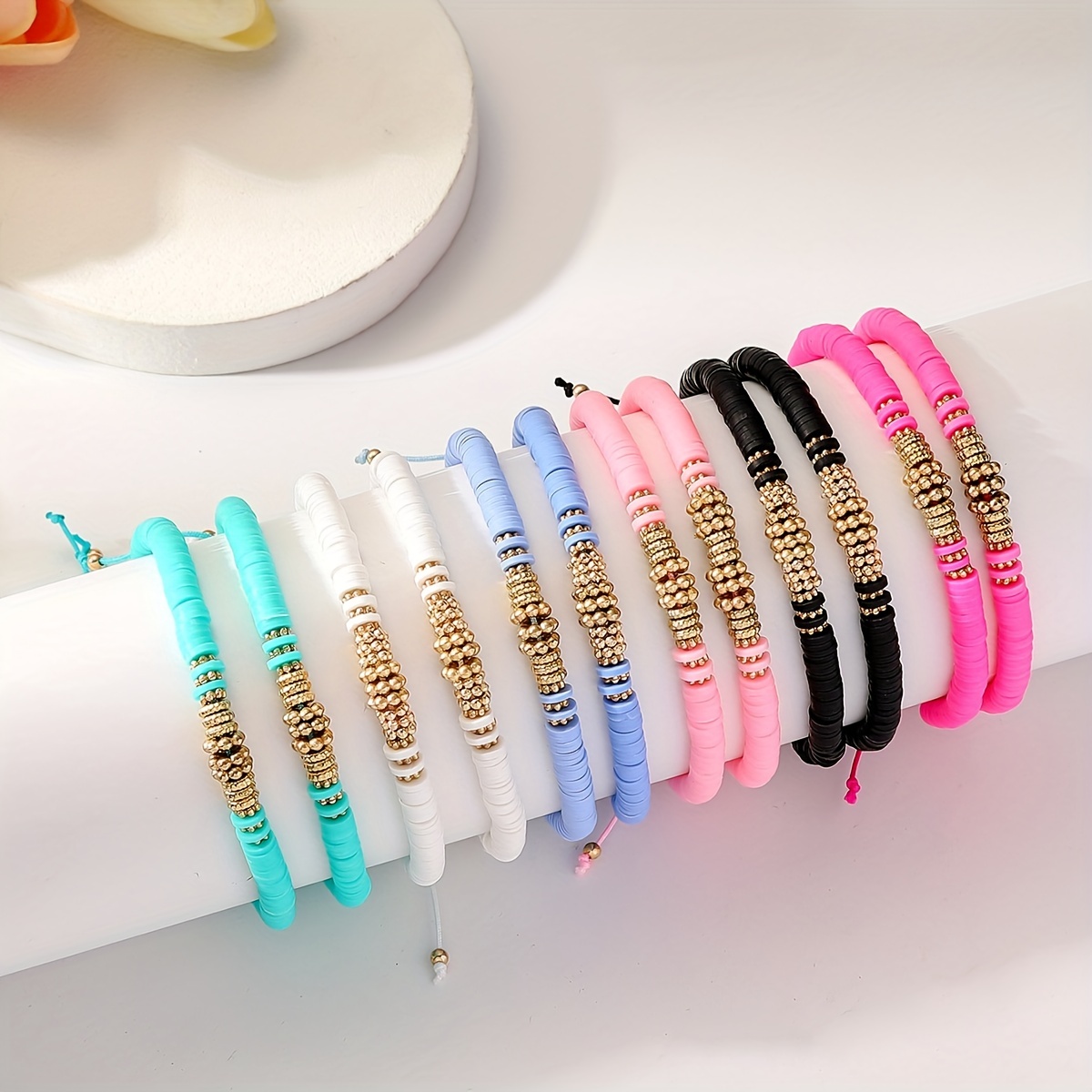 12pcs/set Braccialetti Boho Stile Multicolore Donne Ragazze - Temu