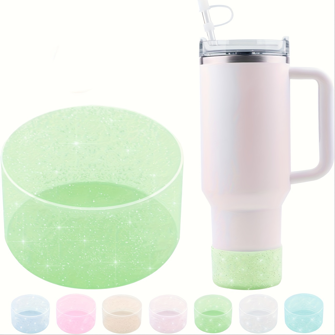 Silicone Cup Bottom Sleeve, Non-slip Twinkle Cup Boot Cover, Cup  Accessories For Tumbler & Hydro Flask - Temu Denmark