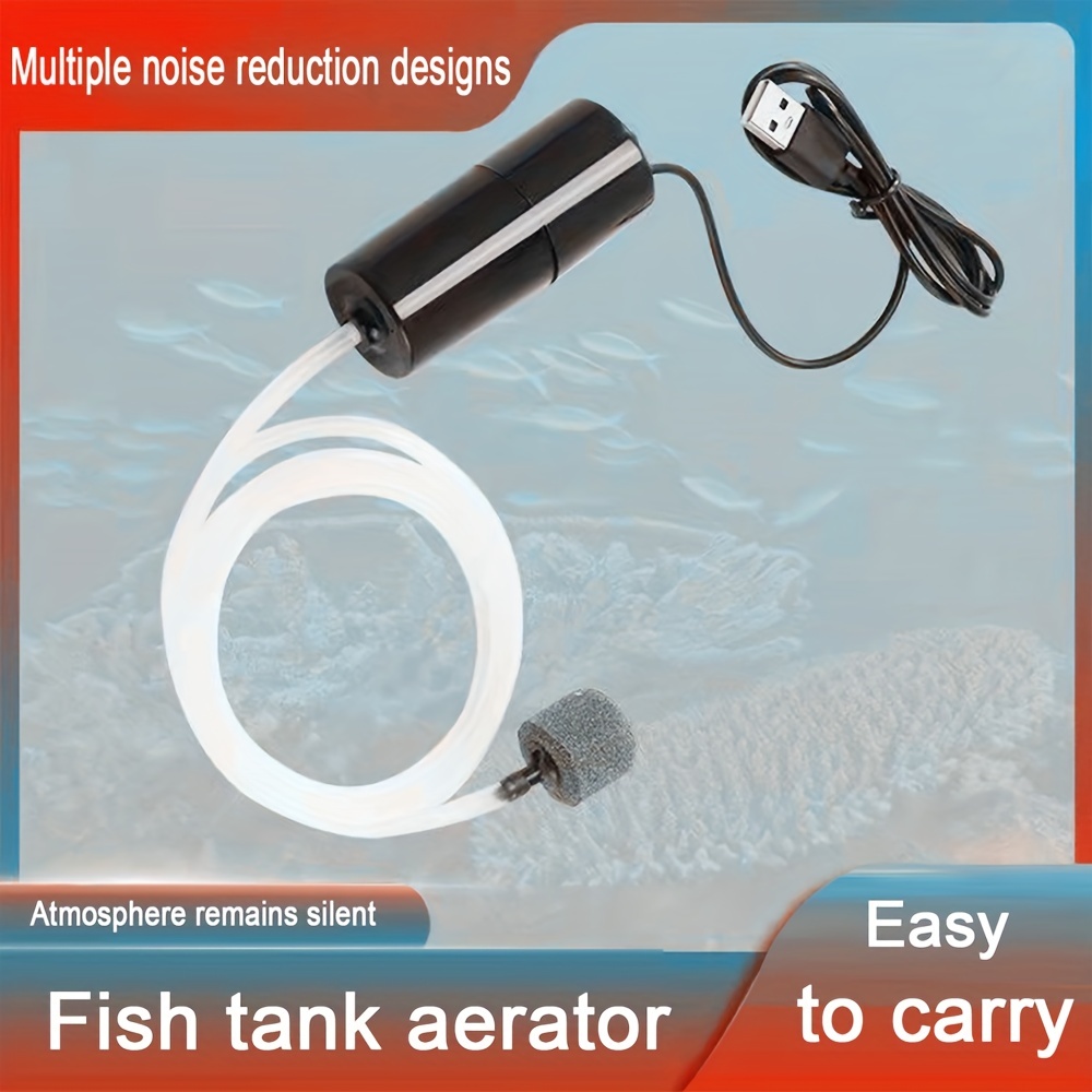 Pet Accessories Fish Tank Oxygen Booster Pump Usb Silent - Temu