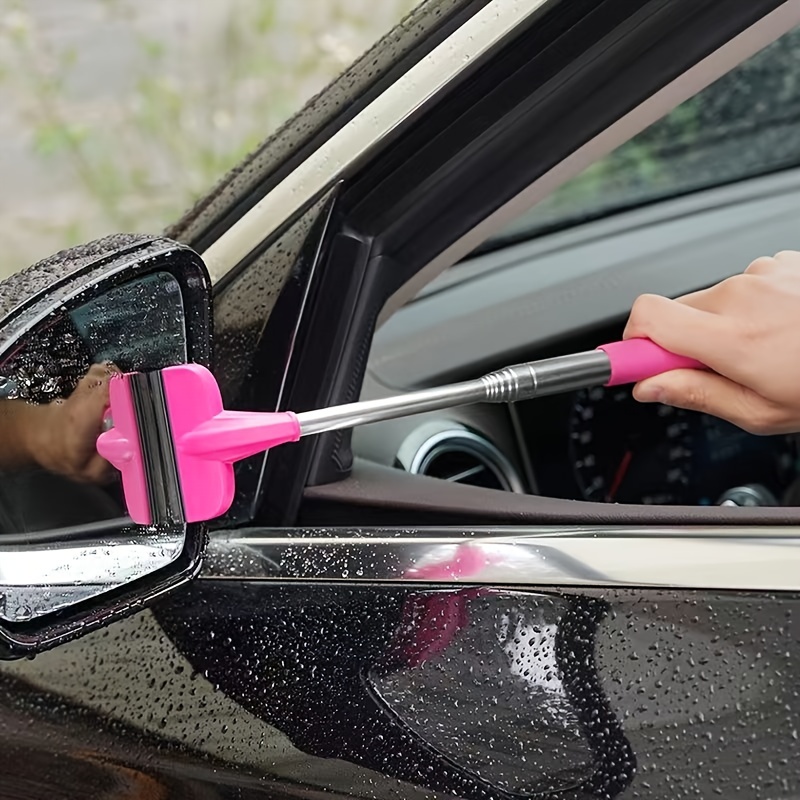 Car Rearview Mirror Wiper Retractable Mirror Wiper Portable - Temu