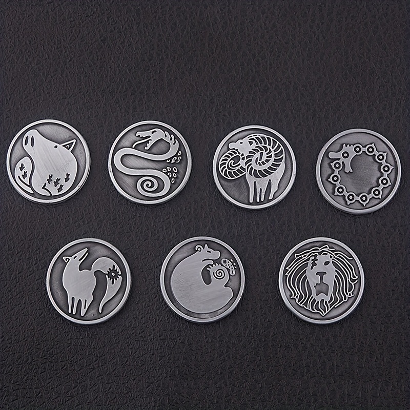 Alloy Coin Keychain Protagonist Tattoo Memorial Coin Key Chain Collect