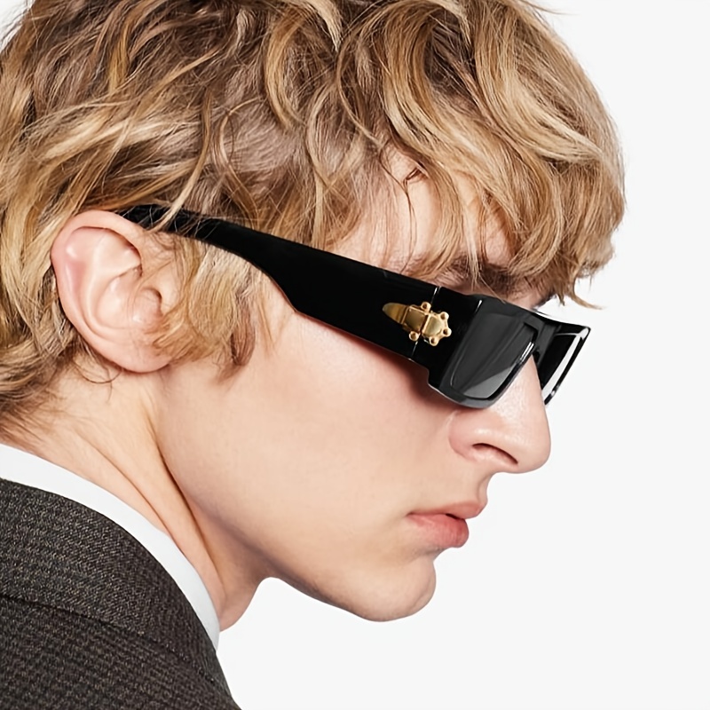 2022 New Retro Fashion Men's Sunglasses Uv400 Luxury Brand Black