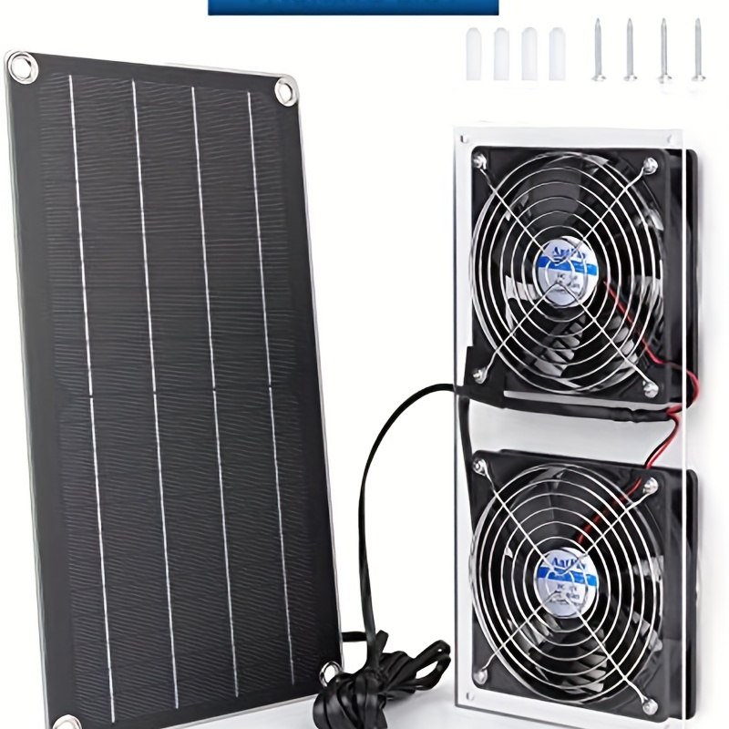 1pc Solar Panel Betriebener Lüfter Mini Ventilator 10w/5w - Temu Germany