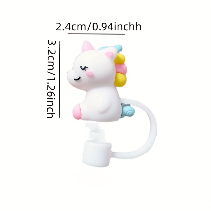 1pc silicone straw cover, cute cloud design kitchen drinking straw