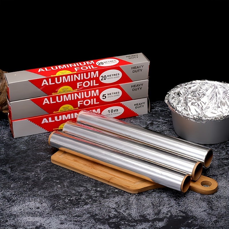 Rouleau de papier huileux jetable 10m 1, feuille d'aluminium pour cuisson  au four Barbecue, emballage