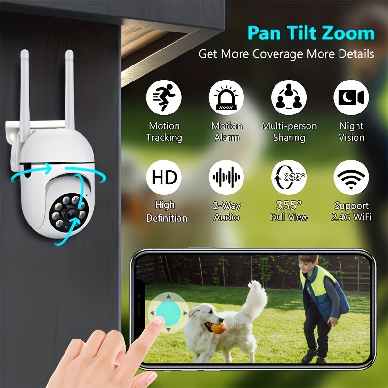 Podofo Wireless Mini IP Camera Surveillance Camera HD 1080P Portable  Outdoor Indoor Security Camera 2.4GHz Wi-Fi Baby Monitor Motion Detection  Night