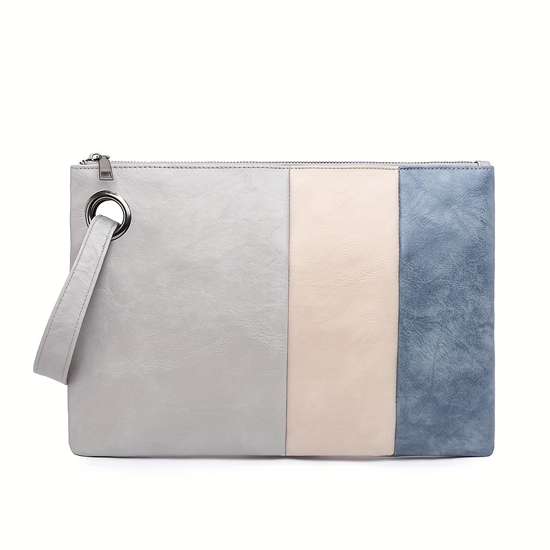 Grey suede clutch cheap bag