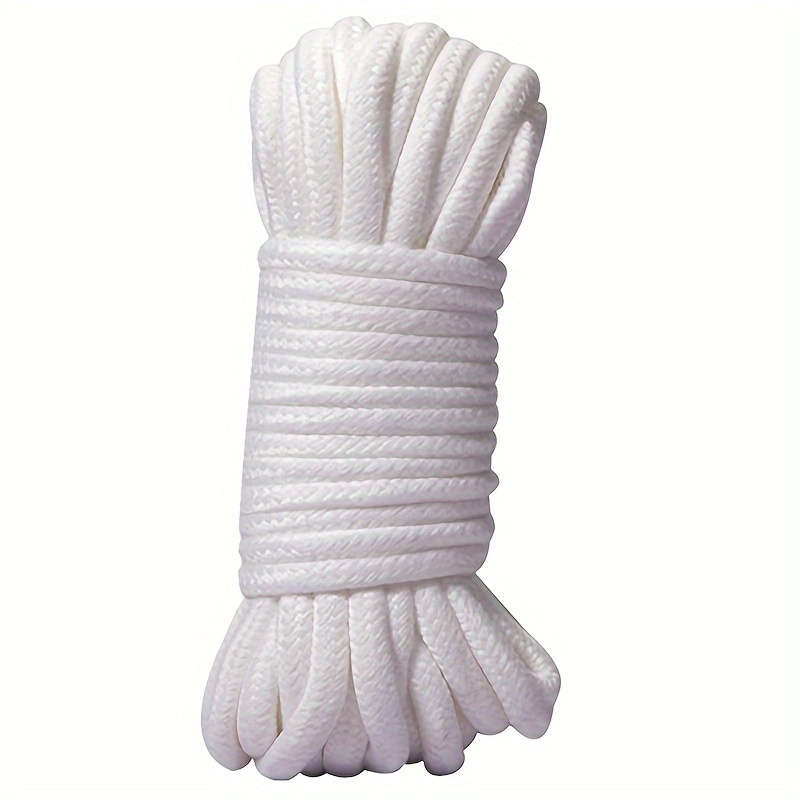  328Ft Cotton Clothesline Rope 1/4 Inch White Cotton Rope Craft  Clothesline Cord Craft Heavy Duty Wall Hanging Rope, Soft Clothes Line Rope  : Home & Kitchen
