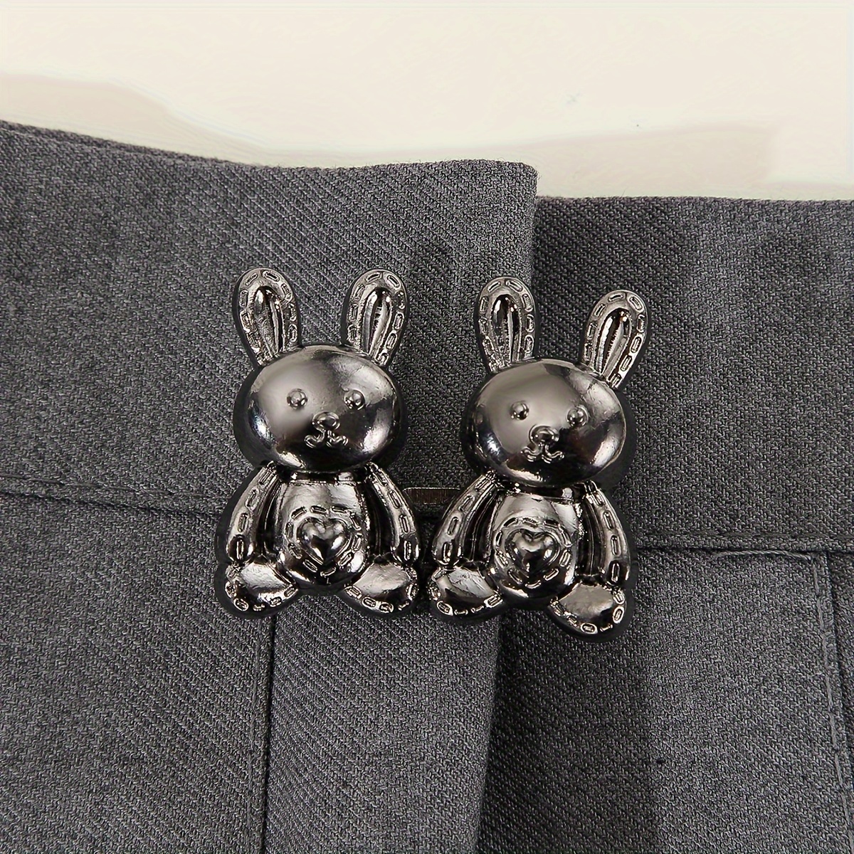 Cute Bunny Jeans Button Pins No Sew Button Extenders - Temu