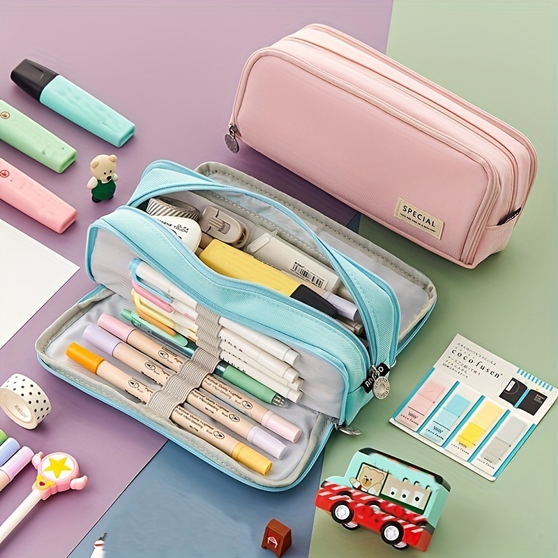 Primary School Soft Stationery Box Pencil Case - Temu