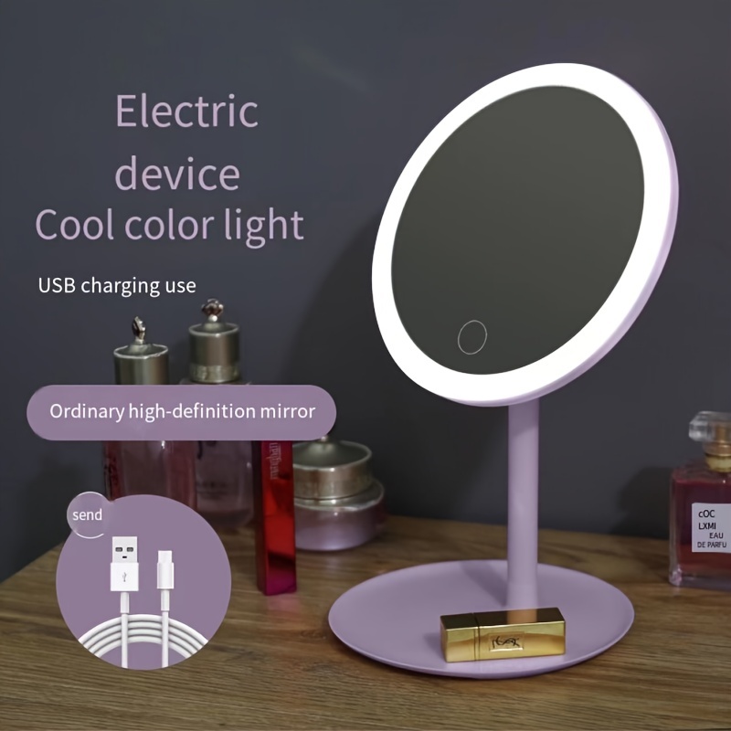 LED Charging Mirror with 3 Lighting Modes & Fill Light
