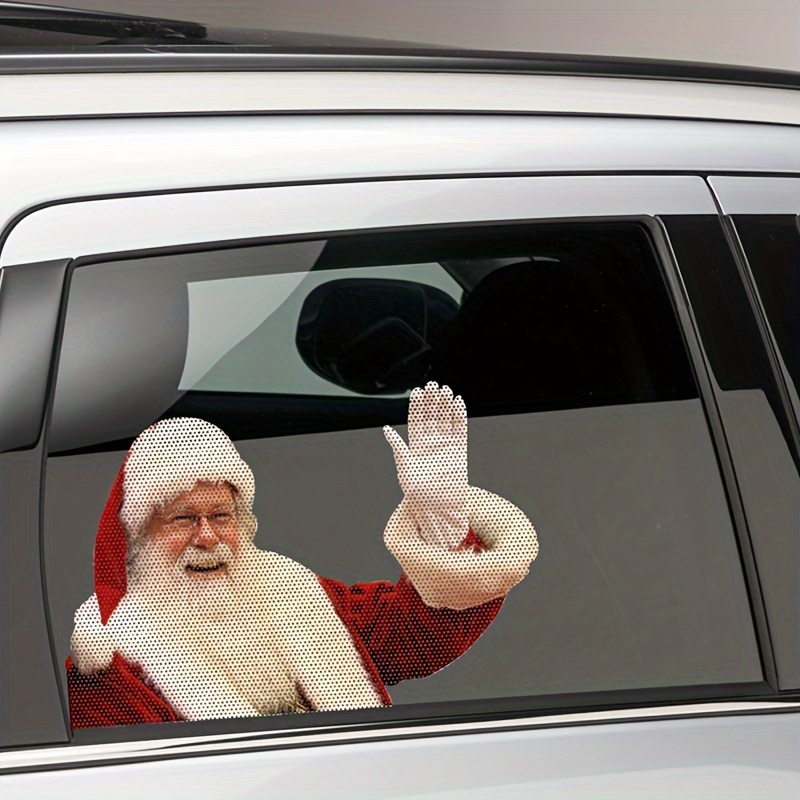 Christmas 3d Santa Claus Quiet Right Left Side Funny Car Temu
