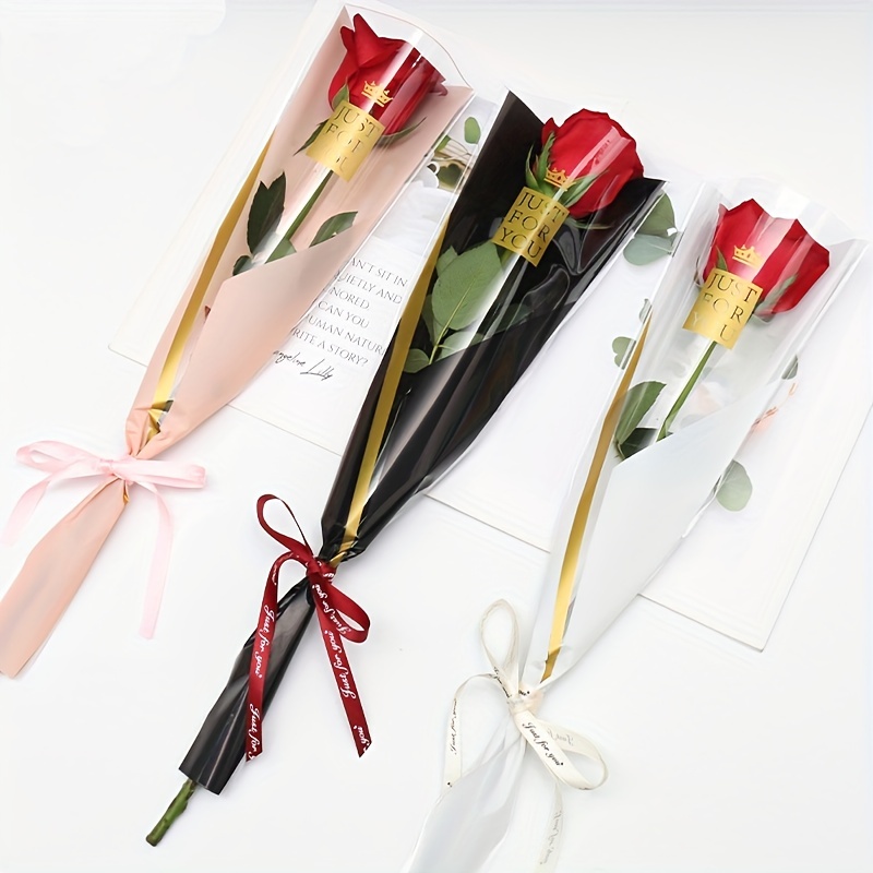 Single rose sleeve/Clear sleeve/Transparent sleeve/ Flower sleeve/  manufacturer from China BUTTERFLY GROUP (MFG) CO., LTD.