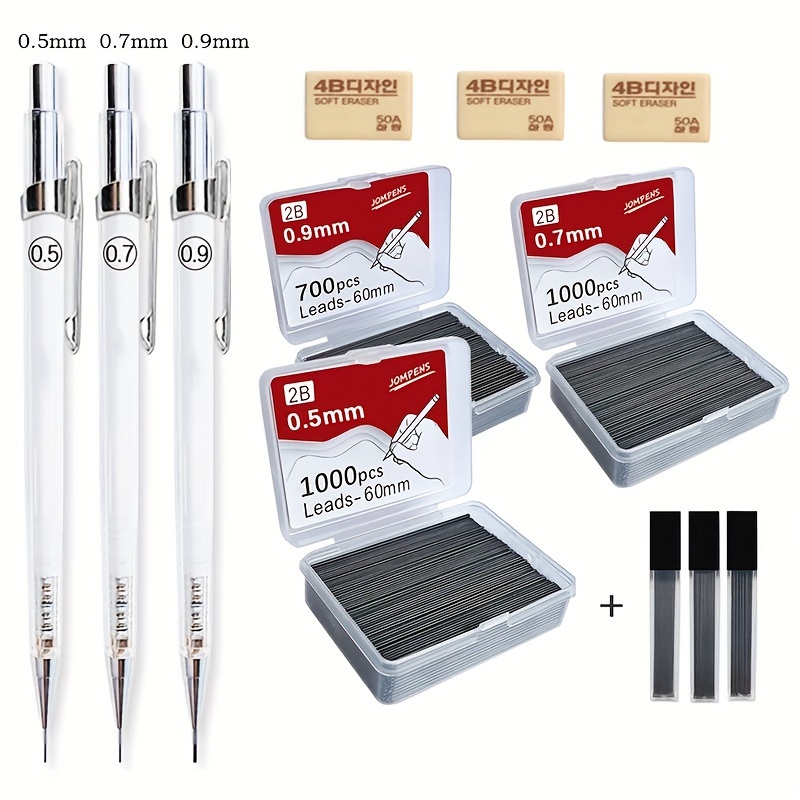 Mr. Pen- Retractable Mechanical Eraser Pen, Pack of 4, Assorted Colors, Pencil Eraser, Eraser for Pencils, Retractable Eraser, Eraser for Artists