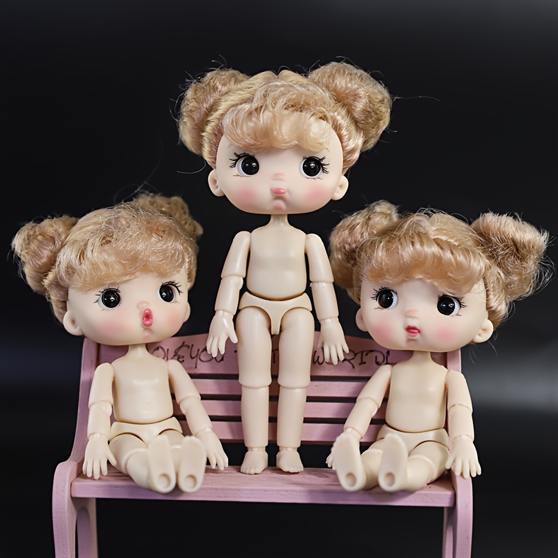 BJD 1/3 Girl Dolls Brown Eyes Bride Doll White Wedding Dress Handmade  Beauty Toy Silicone Joint Reborn Doll Christmas : : Toys & Games