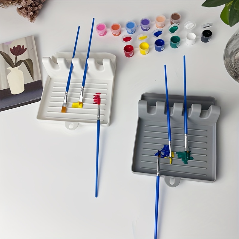 Canvas Paintbrush Case, Multi-Colored Paintbrush Roll (20 Pokcets & Elastic  Band) - 16OZ Waxed Canvas Art Brush Holder, Paintbrush Storage, 17W x