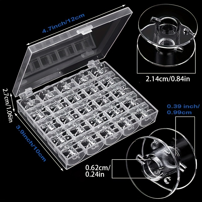 1 Conjunto De Canillas Para Máquina De Coser, Caja De Almacenamiento De  Canillas, Caja De Núcleo De Lanzadera, Conjunto De Caja De Núcleo De  Lanzadera