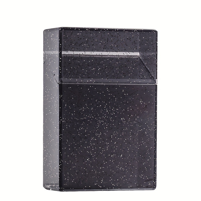Shining Cigarette Case 20 Capacity Storage Box Clear Photo Postcard Holder